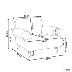 KIBERG - Fauteuil - Lichtbeige - Polyester -Leenbakker Winkel 7c81e580c1ce438aa8ac4fc8ccfd37a4
