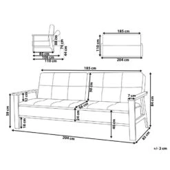 TJORN - Slaapbank - Blauw - Polyester -Leenbakker Winkel 7db4a02159bf495c90aa530d86db3f89