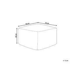 GAJAN - Buitenpoef - Zwart/Wit - 50 X 50 X 30 Cm - Synthetisch -Leenbakker Winkel 7dbccd6066004fc0a99626994bc8dca6