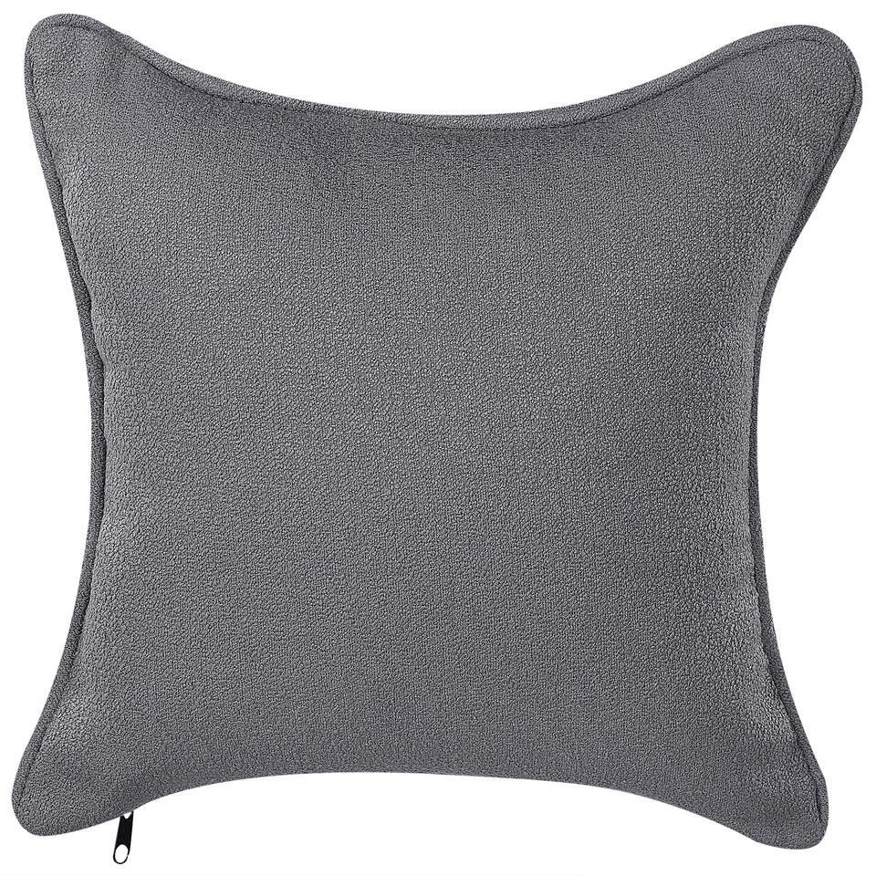 CHEVANNES - Chaise Longue - Donkergrijs - Bouclé 11 CHEVANNES - Chaise Longue - Donkergrijs - Bouclé - Afbeelding 11