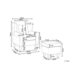 Beliani Fauteuil HAMAR - Groen Katoen, Polyester -Leenbakker Winkel 7f9787519c2f406183d466779bf32c2f