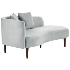 CHAUMONT - Chaise Longue - Lichtgrijs - Linkerzijde - Fluweel -Leenbakker Winkel 7fddf11dc3ac410f9930ea89e3c200b8