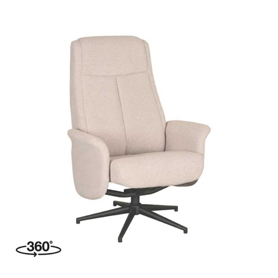LABEL51 Fauteuil Bergen - Naturel - Boucle 11 LABEL51 Fauteuil Bergen - Naturel - Boucle - Afbeelding 11