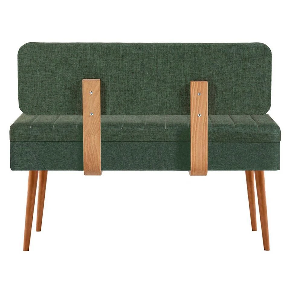 Eetkamerbank Vina - 110x40x82cm - Den/groen 6 Eetkamerbank Vina - 110x40x82cm - Den/groen - Afbeelding 6