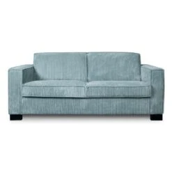 Bank Stuttgart 2-zits - Ribcord - Ijsblauw