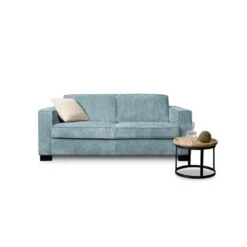 Bank Stuttgart 3-zits - Ribcord - Ijsblauw -Leenbakker Winkel 81003139 4000