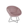 Fauteuil Forli - Fluweel - Roze
