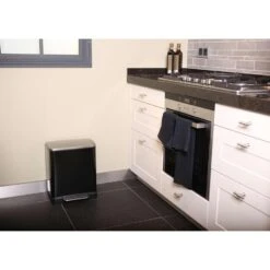 EKO Recycling Pedaalemmer E-Cube - Zwart - 10+9l -Leenbakker Winkel 81021018 0004