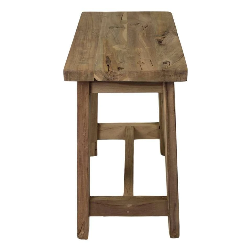 HSM Collection Kruk Lawas - Teakhout - 46x50x27 Cm 3 HSM Collection Kruk Lawas - Teakhout - 46x50x27 Cm - Afbeelding 3