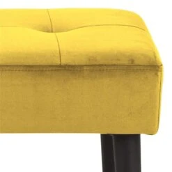 Bankje Gaby - Stof Vic - Geel - 45x95x38 Cm 6 Bankje Gaby - Stof Vic - Geel - 45x95x38 Cm -Leenbakker Winkel 81027707 0400