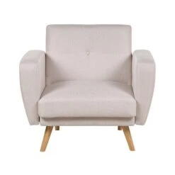 FLORLI - Fauteuil - Beige - Polyester -Leenbakker Winkel 8116f67348e244cd85ad5f41809719cd
