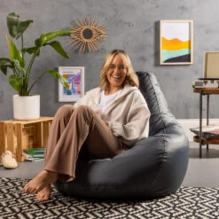 Veeva Zitzak Gaming - Zitzak Buiten - Houtskool -Leenbakker Winkel 8253ce061fa046a8bb0395aeca1a001c