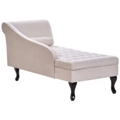 PESSAC - Chaise Longue - Beige - Rechterzijde - Fluweel 18 PESSAC - Chaise Longue - Beige - Rechterzijde - Fluweel -Leenbakker Winkel 845d9dce72b943c5b711c620c0764744