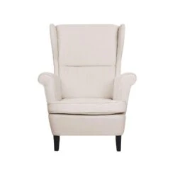 Beliani Oorfauteuil ABSON - Beige Polyester 7 Beliani Oorfauteuil ABSON - Beige Polyester -Leenbakker Winkel 84695a039fcb4624bc55cf1d271604a2