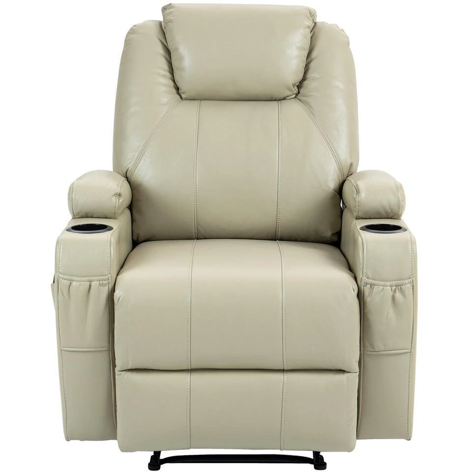 CLP Fauteuil Hepler Zwart Frame - Kunstleer - Creme 3 CLP Fauteuil Hepler Zwart Frame - Kunstleer - Creme - Afbeelding 3