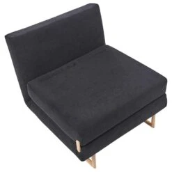 JERSLEV - 1-zits Slaapbank - Zwart - Polyester -Leenbakker Winkel 84c88ec2075947059aa036d49ffe164d