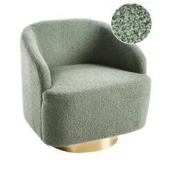 LAVIK - Fauteuil - Lichtgroen - Bouclé -Leenbakker Winkel 85a0dd290e664c13879d8e69b58e7226