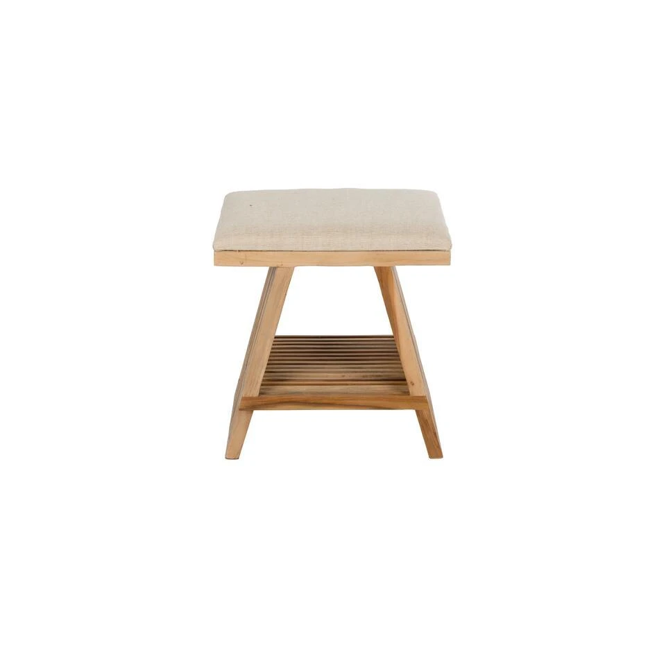 Housecraft Living Djia Krukje Teak Hout - Bruin 2 Housecraft Living Djia Krukje Teak Hout - Bruin - Afbeelding 2