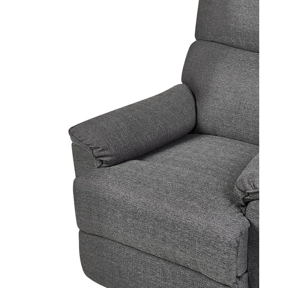 EVERTON - TV-fauteuil - Grijs - Polyester 8 EVERTON - TV-fauteuil - Grijs - Polyester - Afbeelding 8
