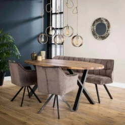 Fraaai - Ramon Eetkamerbank 180 Cm Velvet Antraciet -Leenbakker Winkel 88478dee9bf84081a75e419aad5548e6