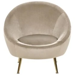 LANGA - Fauteuil - Taupe - Fluweel -Leenbakker Winkel 88c7221cd2994551a267e04bf2f3db8c