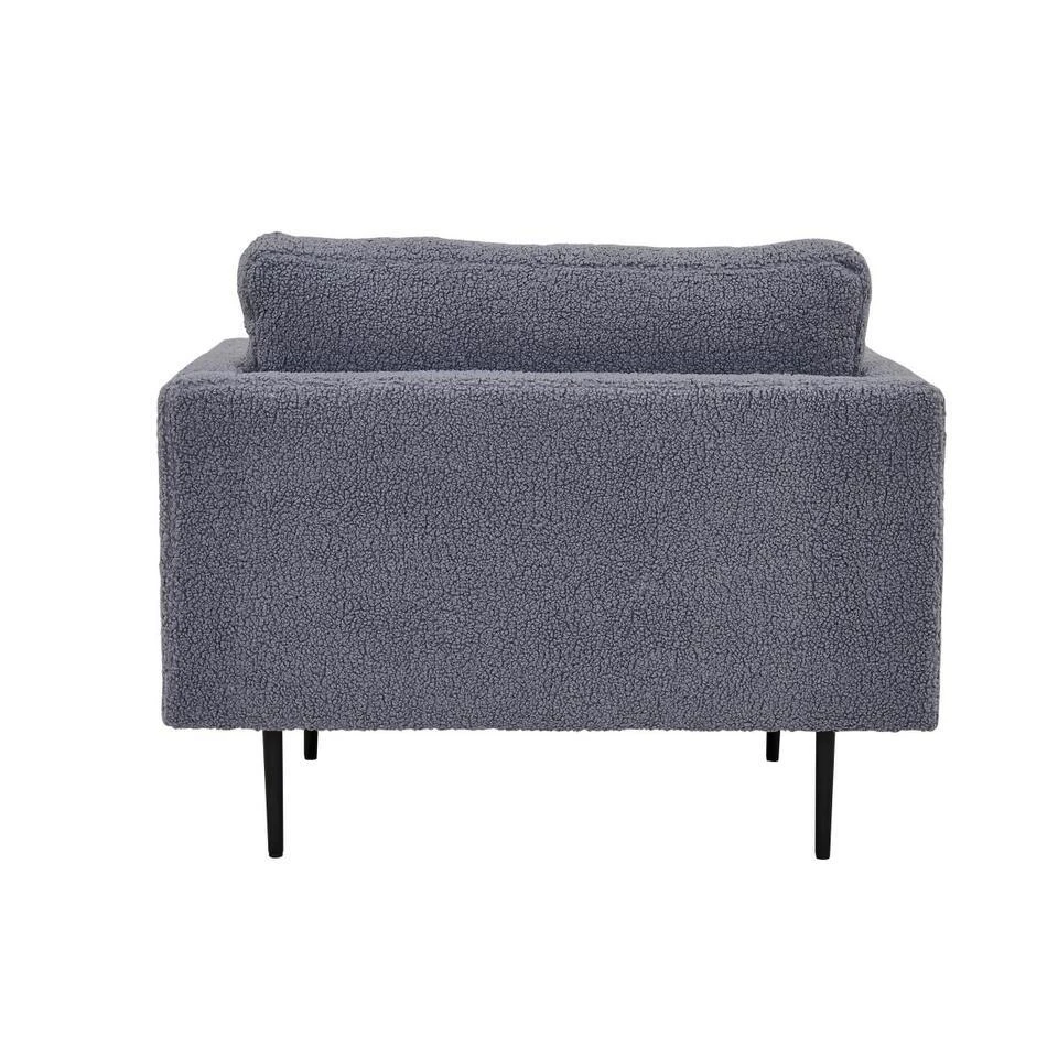 Svea - Kiva Fauteuil - Teddy - Donkergrijs 5 Svea - Kiva Fauteuil - Teddy - Donkergrijs - Afbeelding 5
