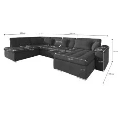 Meubella - Hoekbank Nicoreta - Grijs - Stof - Rechts -Leenbakker Winkel 8967224b24d844daa0730e66b66a7d50