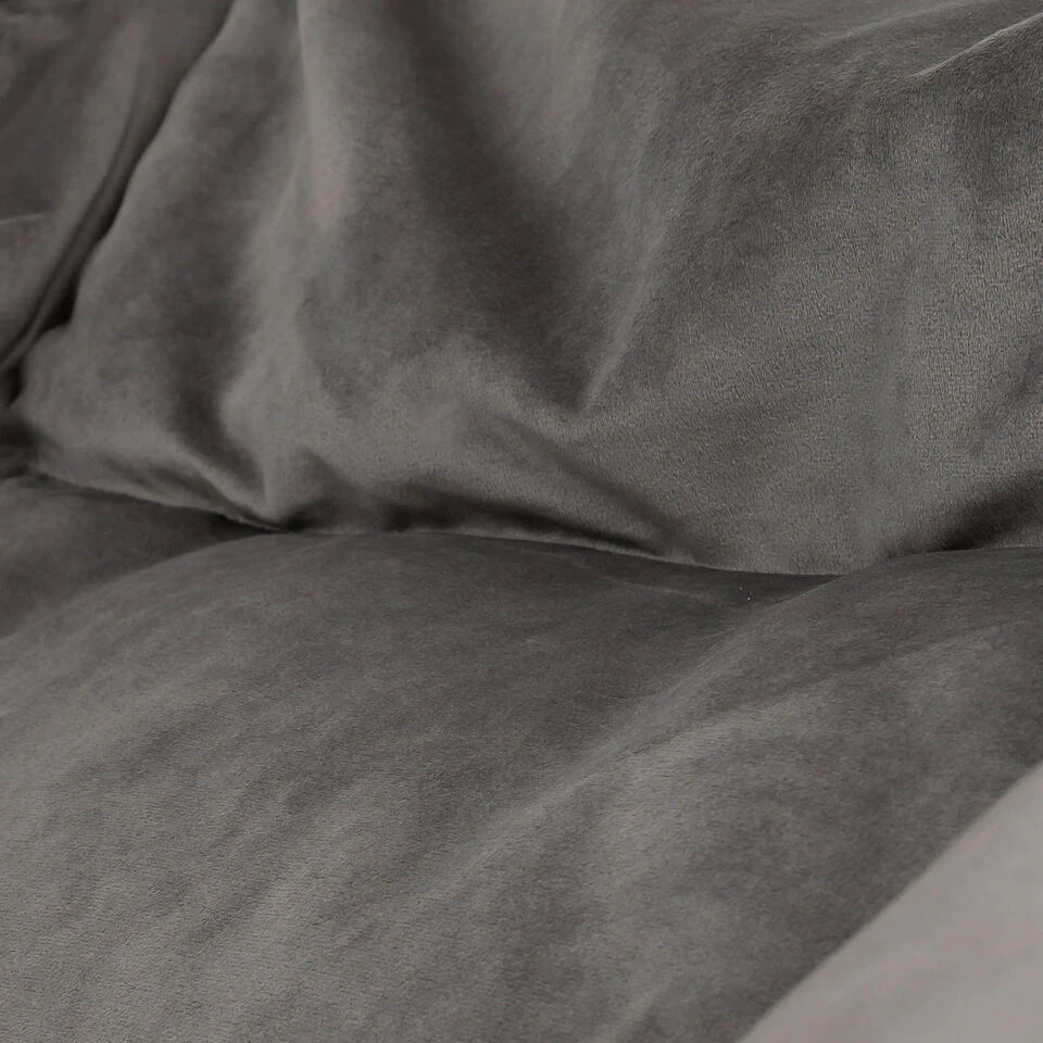 Icon Zitzack Natalia - Fluwelen Zitzakfauteuil - Houtskool 5 Icon Zitzack Natalia - Fluwelen Zitzakfauteuil - Houtskool - Afbeelding 5