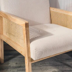 Salonstoel Met Rieten Bekleding En Beige Fluweel 9 Salonstoel Met Rieten Bekleding En Beige Fluweel -Leenbakker Winkel 8a0afc89a1a74ab8876b07afd433a1e9