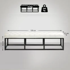 CLP 2-zits Bankje Polson 150 Cm - Creme -Leenbakker Winkel 8a20a646ace042b39f9c5548d83f7a71