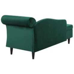 LUIRO - Chaise Longue - Groen - Rechterzijde - Fluweel -Leenbakker Winkel 8a2cd388f04b43b3ba565fbc3e21d40e