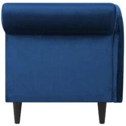 LUIRO - Chaise Longue - Blauw - Rechterzijde - Fluweel -Leenbakker Winkel 8a6edbd84d3a4ca1b5f4483d9a8bbc27