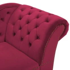 NIMES - Chaise Longue - Rood - Rechterzijde - Fluweel -Leenbakker Winkel 8a8179c3091d4a859828c52a555db9f1