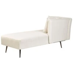 RIOM - Chaise Longue - Wit - Linkszijdig - Stof -Leenbakker Winkel 8ad2fba9896b43d09570b45e78606938