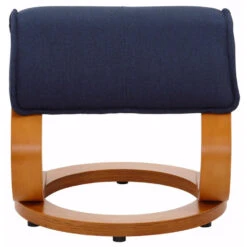 Paris - Fauteuil + Kruk Donkerblauwe Stoffen -Leenbakker Winkel 8c0fbea9ea33471c9beb6eddb0d01072