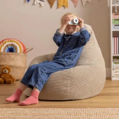 Icon Kinderzitzakken Dalton - Corduroy Zitzak - Beige -Leenbakker Winkel 8e17ebad5b934ccd85ecbbd1750298df