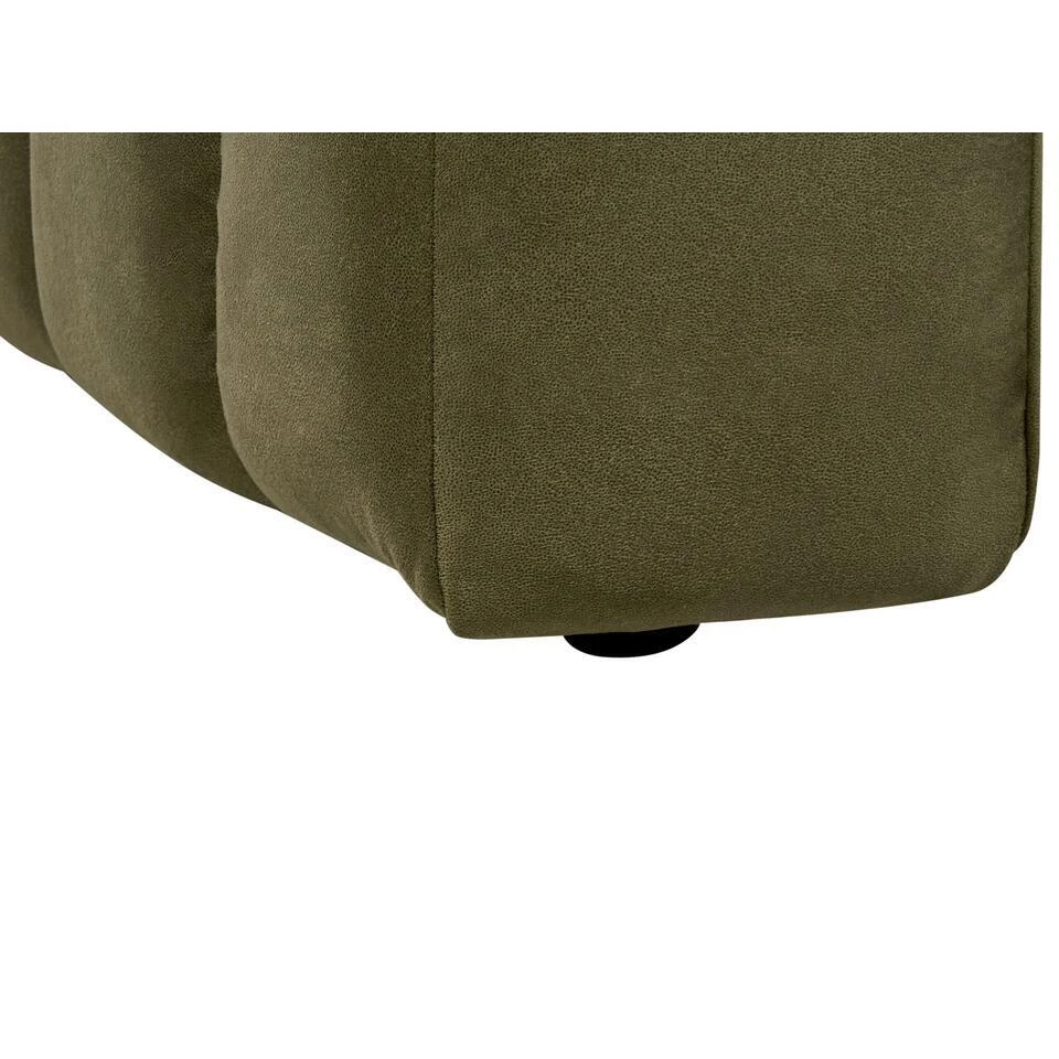 LANNILS - Chaise Longue - Groen - Linkszijdig - Fluweel 8 LANNILS - Chaise Longue - Groen - Linkszijdig - Fluweel - Afbeelding 8