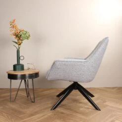 DS4U - Miron Draaifauteuil - Grijs -Leenbakker Winkel 8f931bef68ce4e2e831638b047e40344