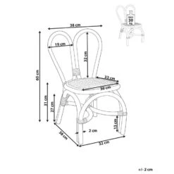 DESIMI - Kinderstoel - Natuurlijk - Rotan -Leenbakker Winkel 9099a8425d5849ef90d562e59c17cdcb