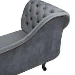 NIMES - Chaise Longue - Grijs - Linkerzijde - Fluweel -Leenbakker Winkel 9341b37ecc514643bf7abe1e283ed09d