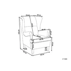 Beliani Oorfauteuil ABSON - Beige Polyester 6 Beliani Oorfauteuil ABSON - Beige Polyester -Leenbakker Winkel 934a5aa004434d3885f12666fc305aab 3