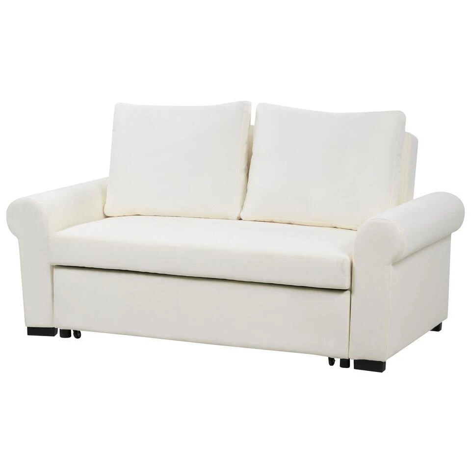 SILDA - Slaapbank - Crème - Polyester 5 SILDA - Slaapbank - Crème - Polyester - Afbeelding 5