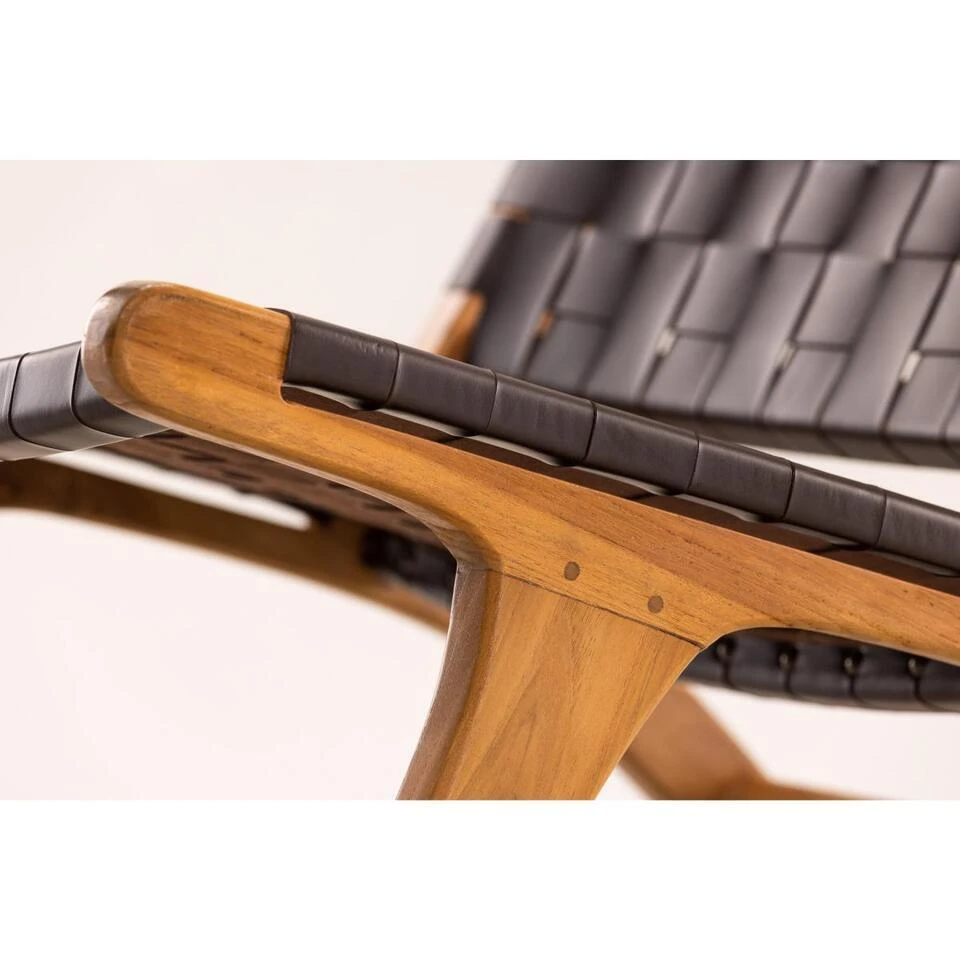 Svea - Veno Fauteuil - Lederlook - Bruin 4 Svea - Veno Fauteuil - Lederlook - Bruin - Afbeelding 4