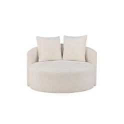 Hioshop Kelso Bank Ø116cm 2 Persoons Teddy Wit -Leenbakker Winkel 95b584f0abe34e81a90d809ad2151bd8