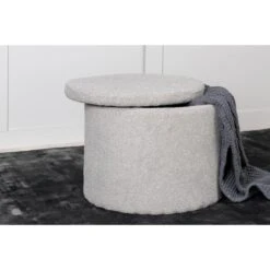 Svea - Blaze Poef - Teddy - Grijs -Leenbakker Winkel 97823a52dd484cdc9cf0bb378a11529c