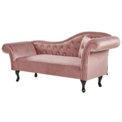 LATTES - Chaise Longue - Roze - Rechterzijde - Fluweel -Leenbakker Winkel 9804dab48e154b909a0dcba35c6b5508