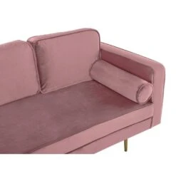 MIRAMAS - Chaise Longue - Roze - Rechterzijde - Fluweel -Leenbakker Winkel 99023e3de4a3472dac638388ae08fdff