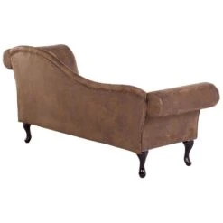 LATTES - Chaise Longue - Bruin - Rechterzijde - Kunstsuède -Leenbakker Winkel 996ccd0195b34415a38a3d8a63dabd07