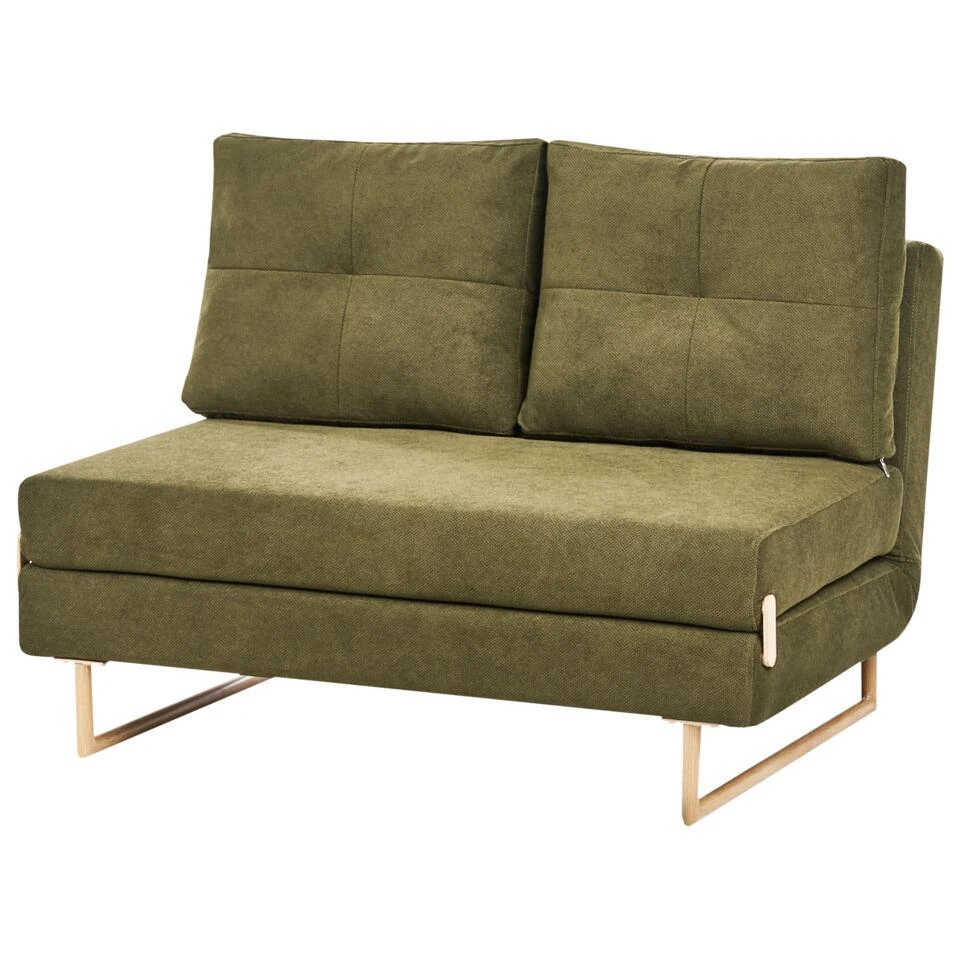 JERSLEV - 2-zits Slaapbank - Groen - Stof 5 JERSLEV - 2-zits Slaapbank - Groen - Stof - Afbeelding 5