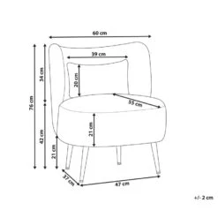 OTSBY - Fauteuil - Donkergroen - Bouclé -Leenbakker Winkel 9b42bb728d7d45f69c0ab299ae2dfe32